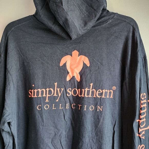 Simply Southern Turtle Logo Long Sleeve Hoodie - Picture 5 of 14
